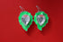Pure Silver Fancy Diya Leaf Pattern Green 30.62g